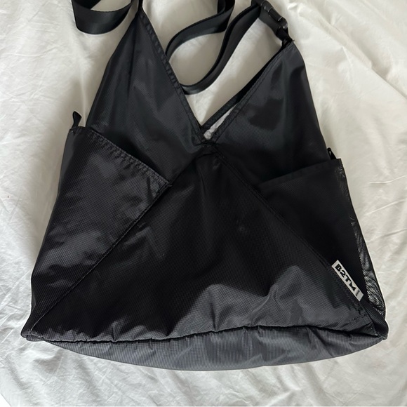 Baboon to the Moon / Triangle Tote in Black - Picture 2 of 4